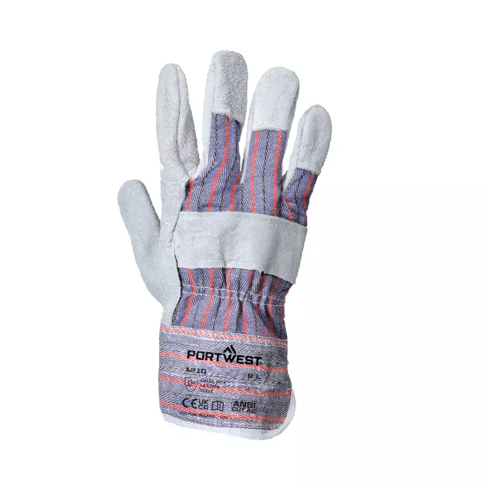 Portwest A210GRR, Canadian Rigger Glove, Grey, image 1, gallery thumbnail