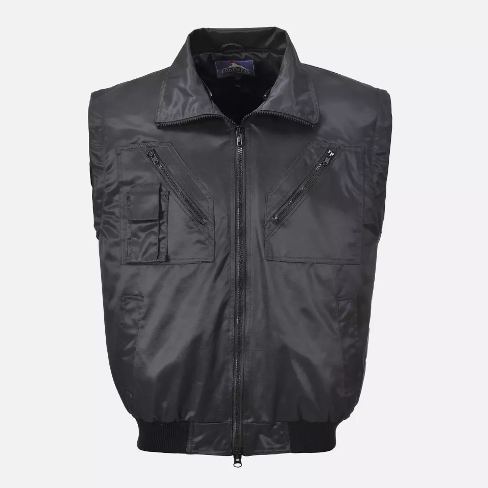 Portwest PJ10BKR, Pilot Jacket, Black, image 2, gallery thumbnail