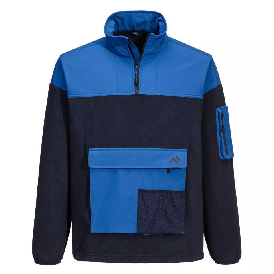 Portwest KX378DQR, KX3 1/4 Zip Fleece, Dark Navy / Quartz