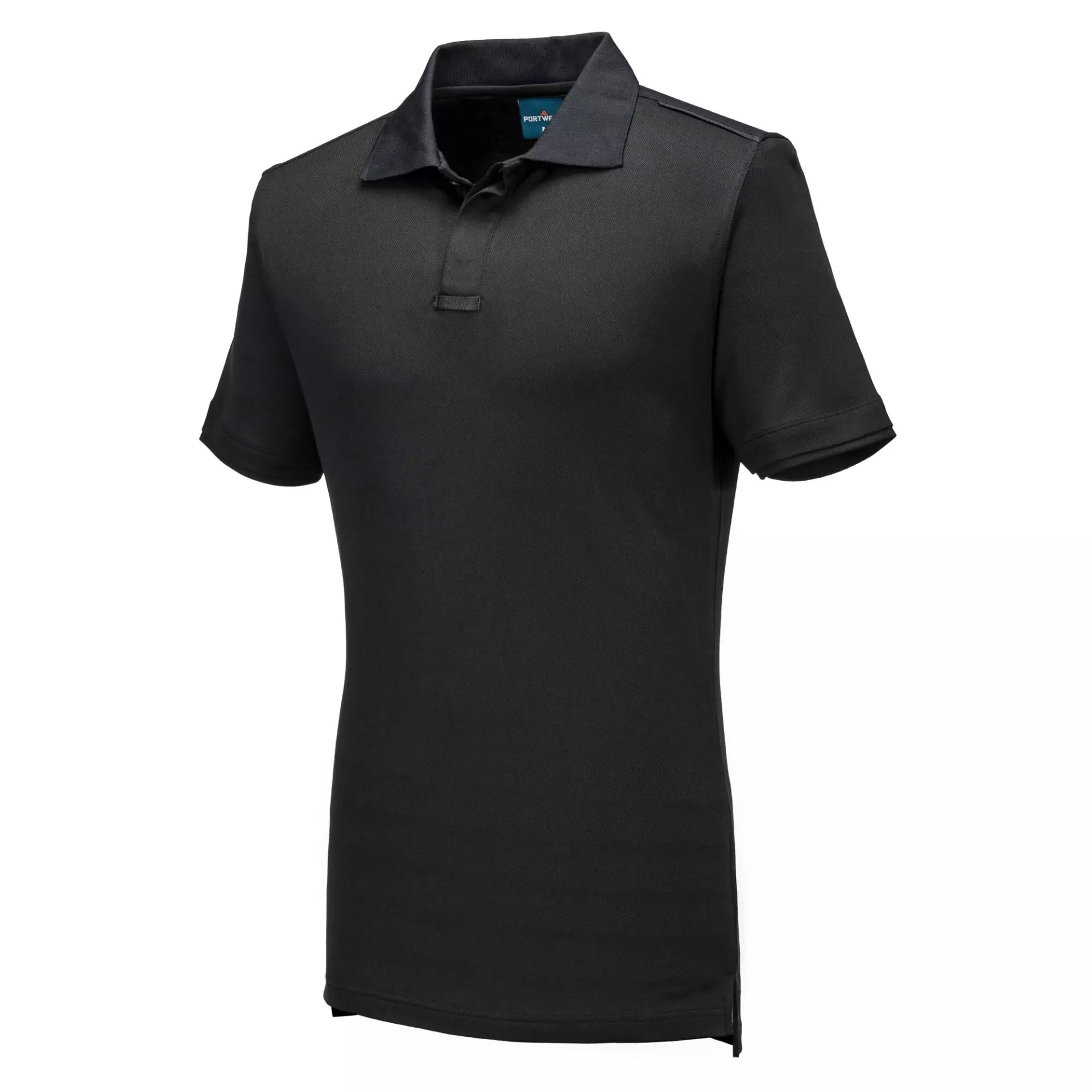 Buy Portwest WX3 Eco Polo Shirt, Black - T722BKR - Droppe