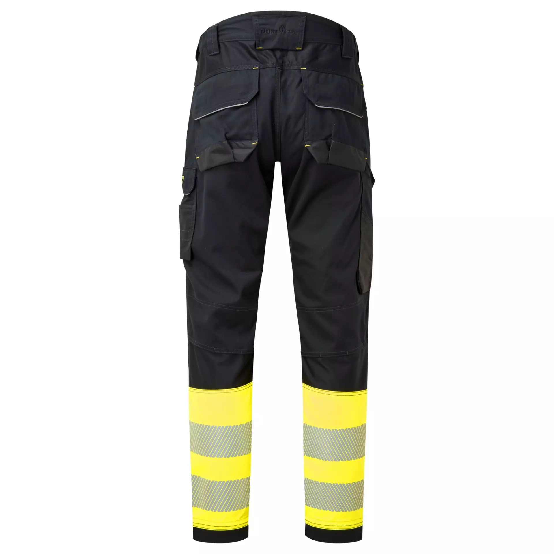 Portwest FR416YBR, PW3 FR Modaflame Hi Vis Class 1 Holster Trousers, Yellow/Black, image 2