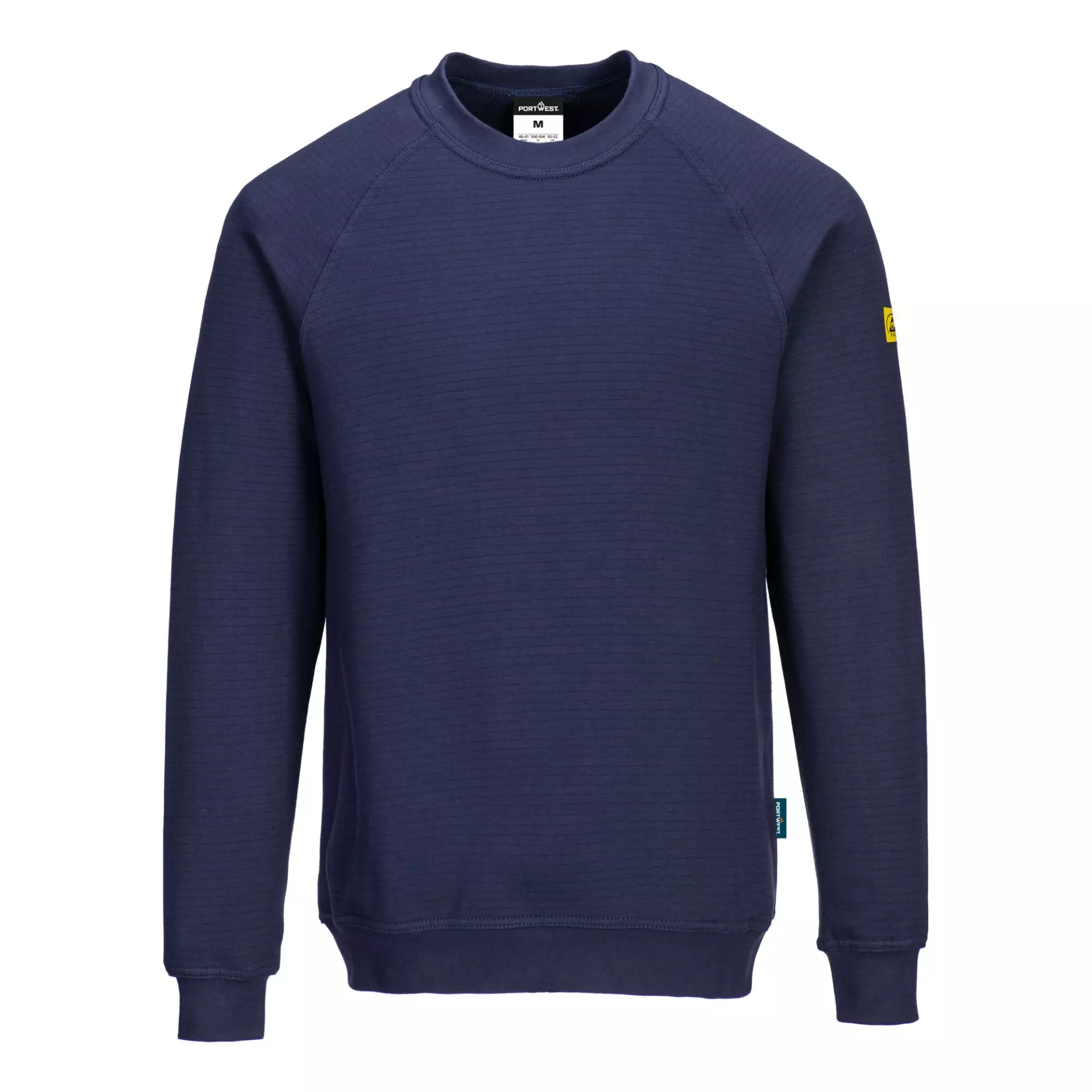 Portwest AS24NAR, Anti-Static ESD Sweatshirt, Navy, image 1