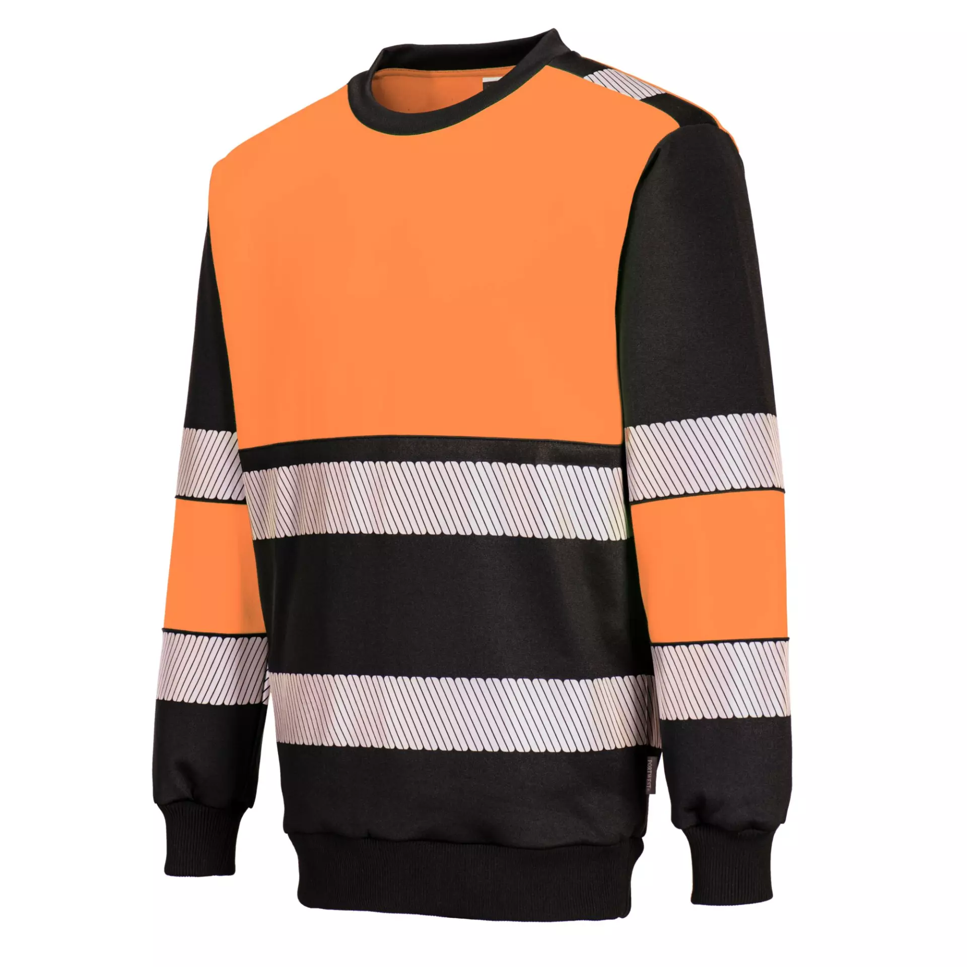 Portwest PW376OBR, PW3 Hi-Vis Sweatshirt Klasse 1, Orange/Schwarz, image 3
