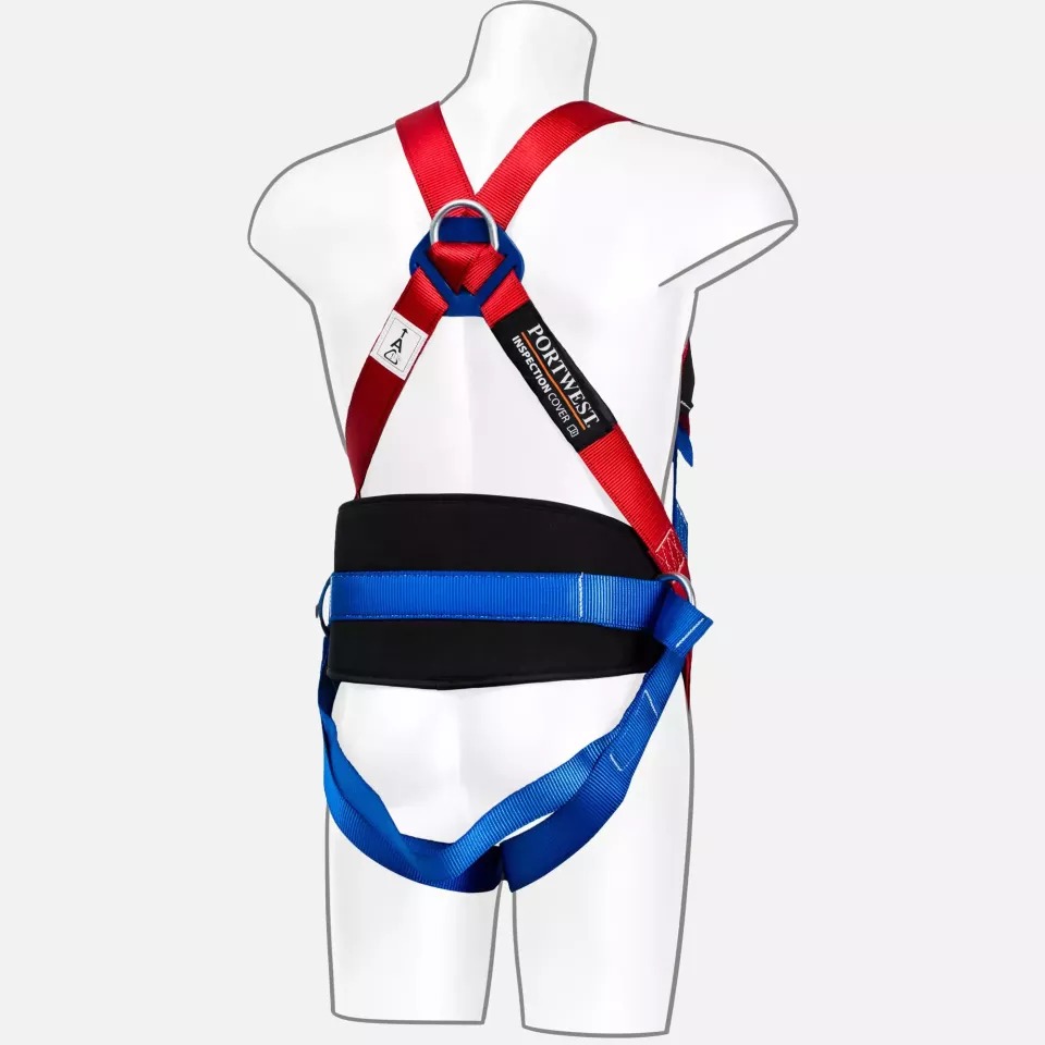 Portwest FP17RER, 3 Point Comfort Harness, Red, image 6, gallery thumbnail