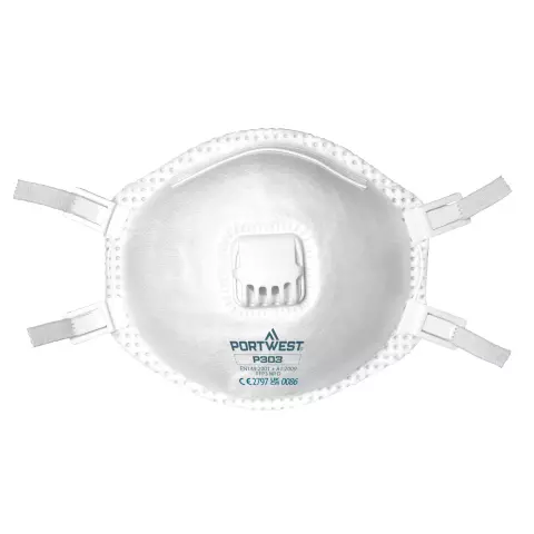 Portwest FFP3 Valved Dolomite Respirator, White
