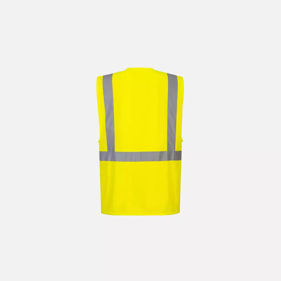 Portwest C357YER, Hi-Vis Tablet Pocket Executive Vest, Yellow, image 2, gallery thumbnail