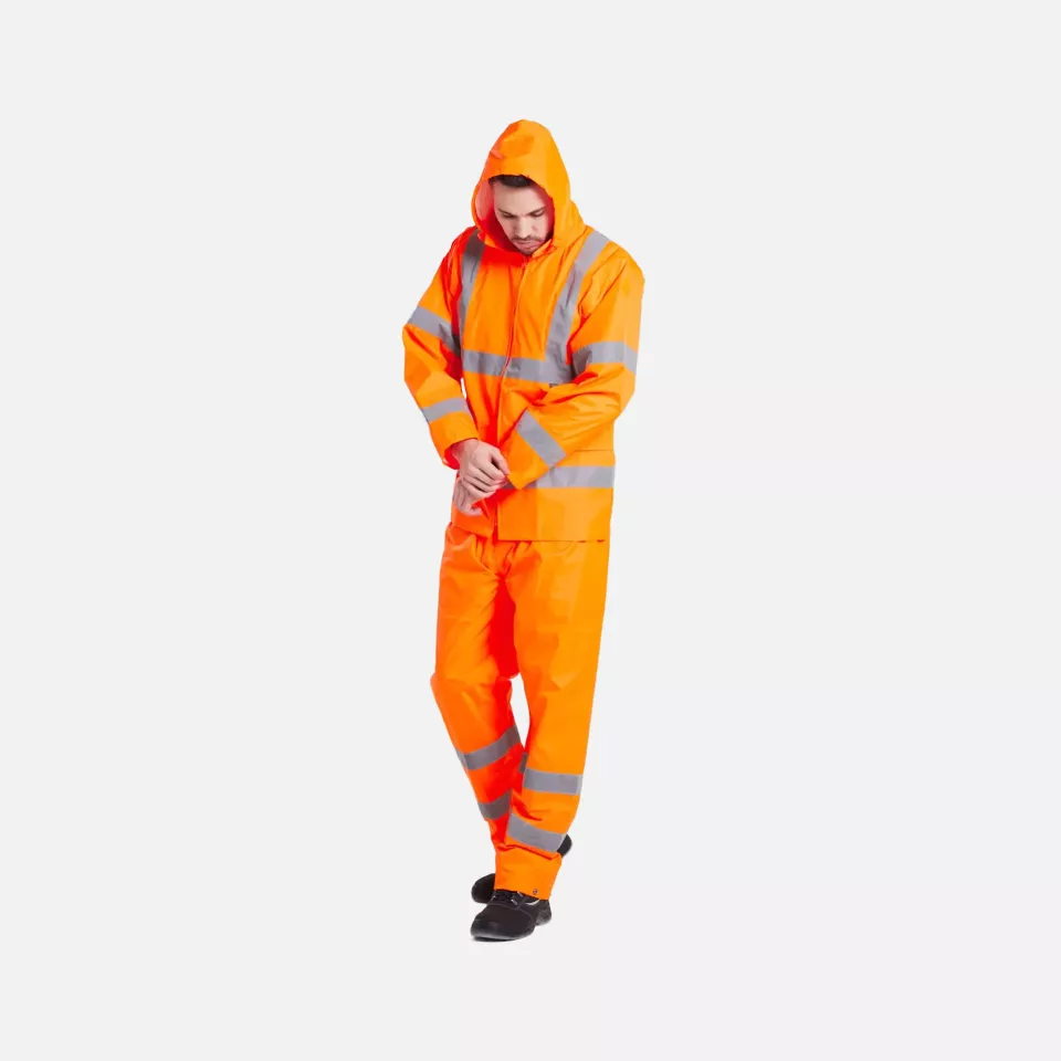 Portwest H440ORR, Hi-Vis Rain Jacket, Orange, image 5, gallery thumbnail