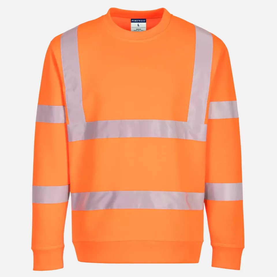 Portwest EC13ORR, Eco Warnschutz-Sweatshirt, Orange, image 1, gallery thumbnail