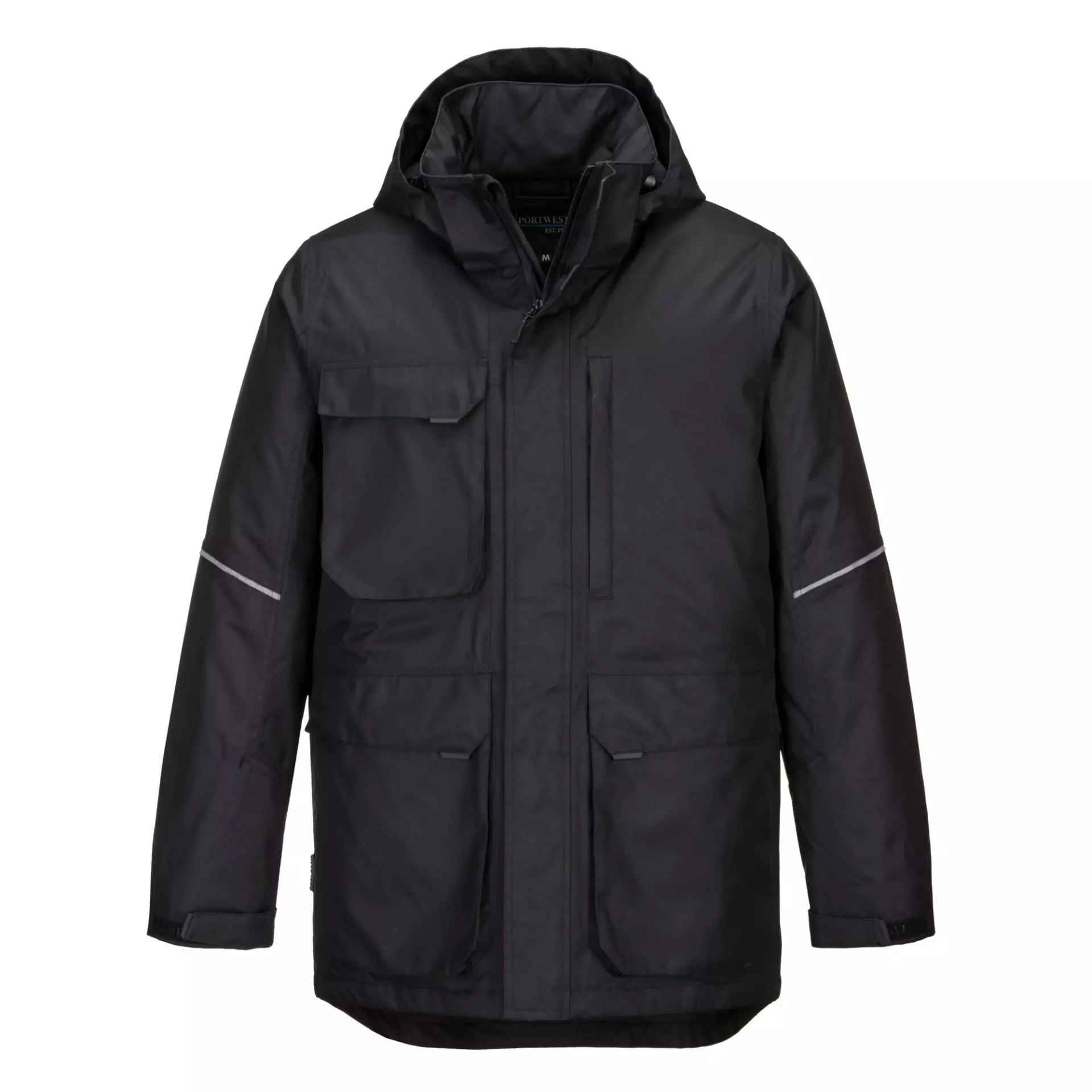 Portwest KX360BKR, KX3 Winter Parka Jacket, Black, image 1