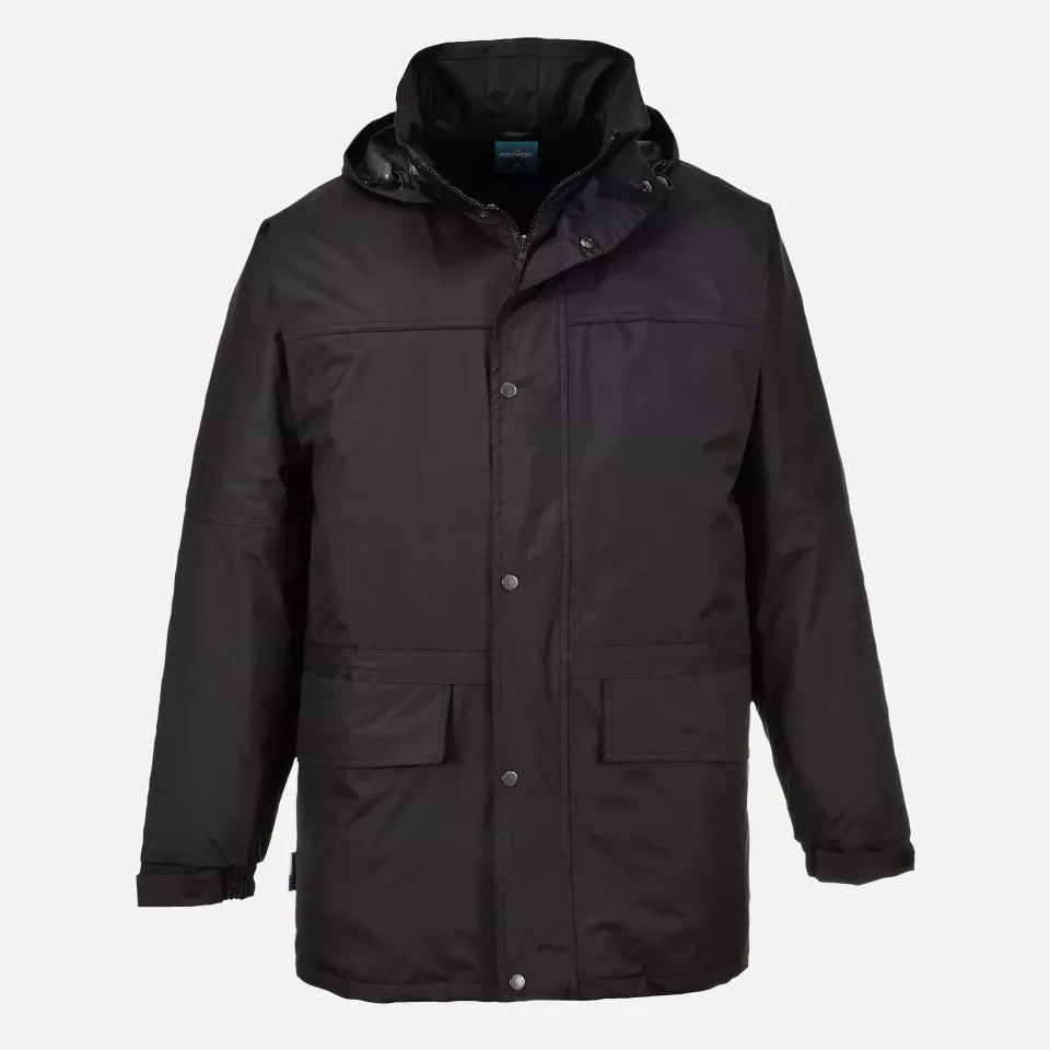 Portwest S523BKR, Oban Winter Jacket, Black, image 1, gallery thumbnail