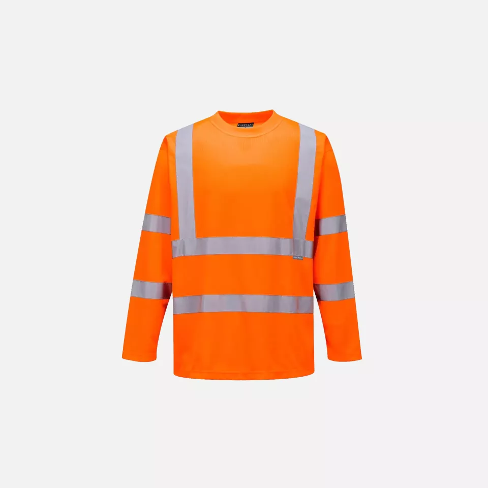 Portwest S178ORR, Hi-Vis T-Shirt L/S, Orange, image 1, gallery thumbnail