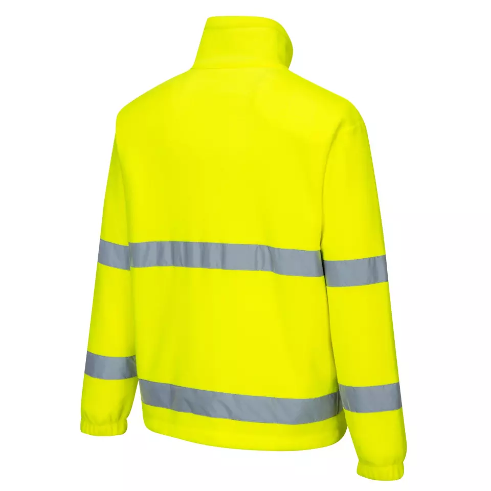 Portwest F250YER, Hi-Vis Essential Fleece, Yellow, image 4, gallery thumbnail