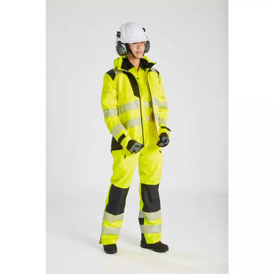 Portwest PW389YBR, PW3 Hi-Vis Women's Rain Jacket, Yellow/Black, image 9, gallery thumbnail