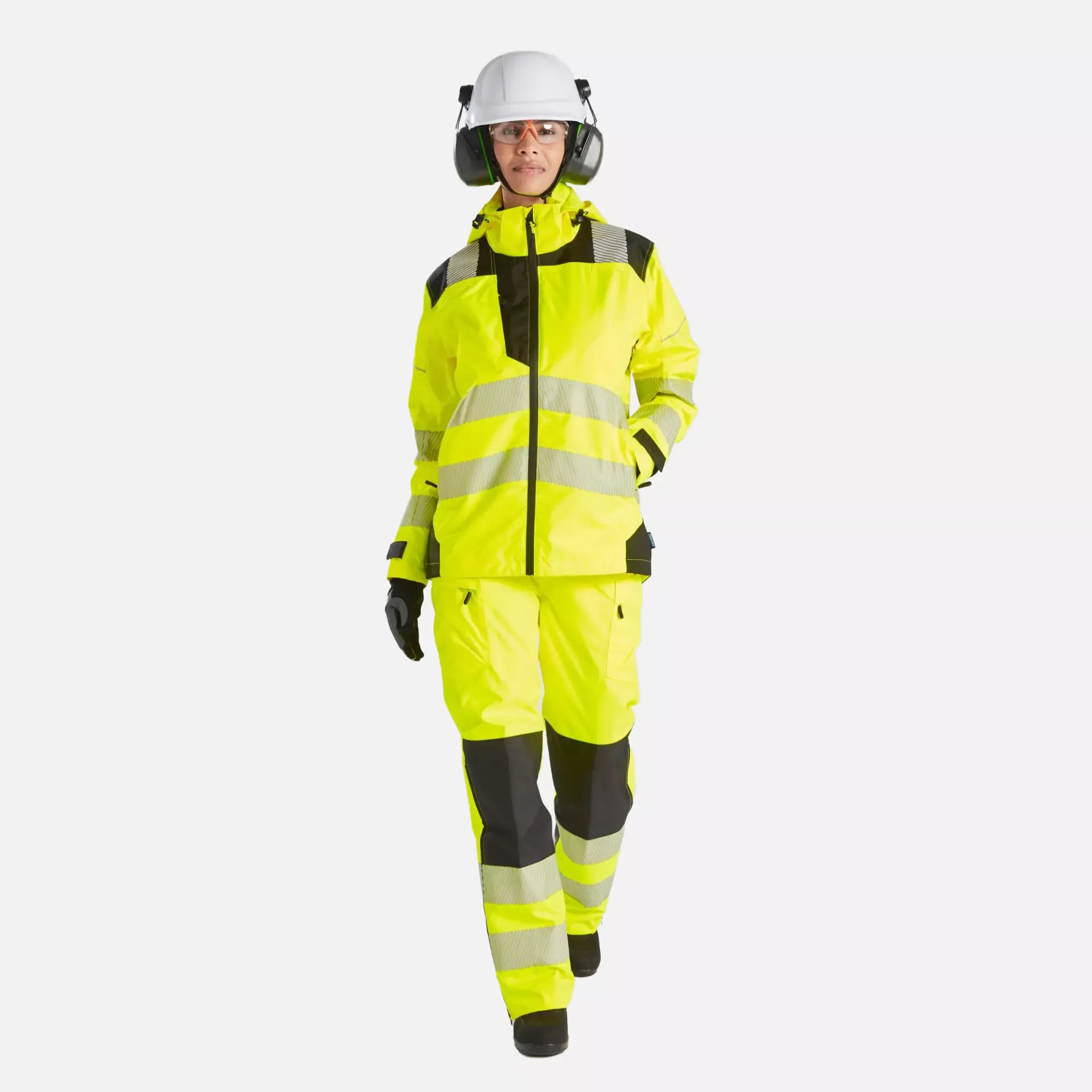 Portwest PW389YBR, PW3 Hi-Vis Women's Rain Jacket, Yellow/Black, image 11