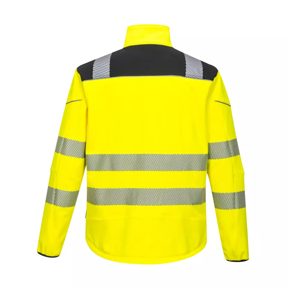 Portwest T402YBR, PW3 Hi-Vis Softshell (3L), Yellow/Black, image 2, gallery thumbnail