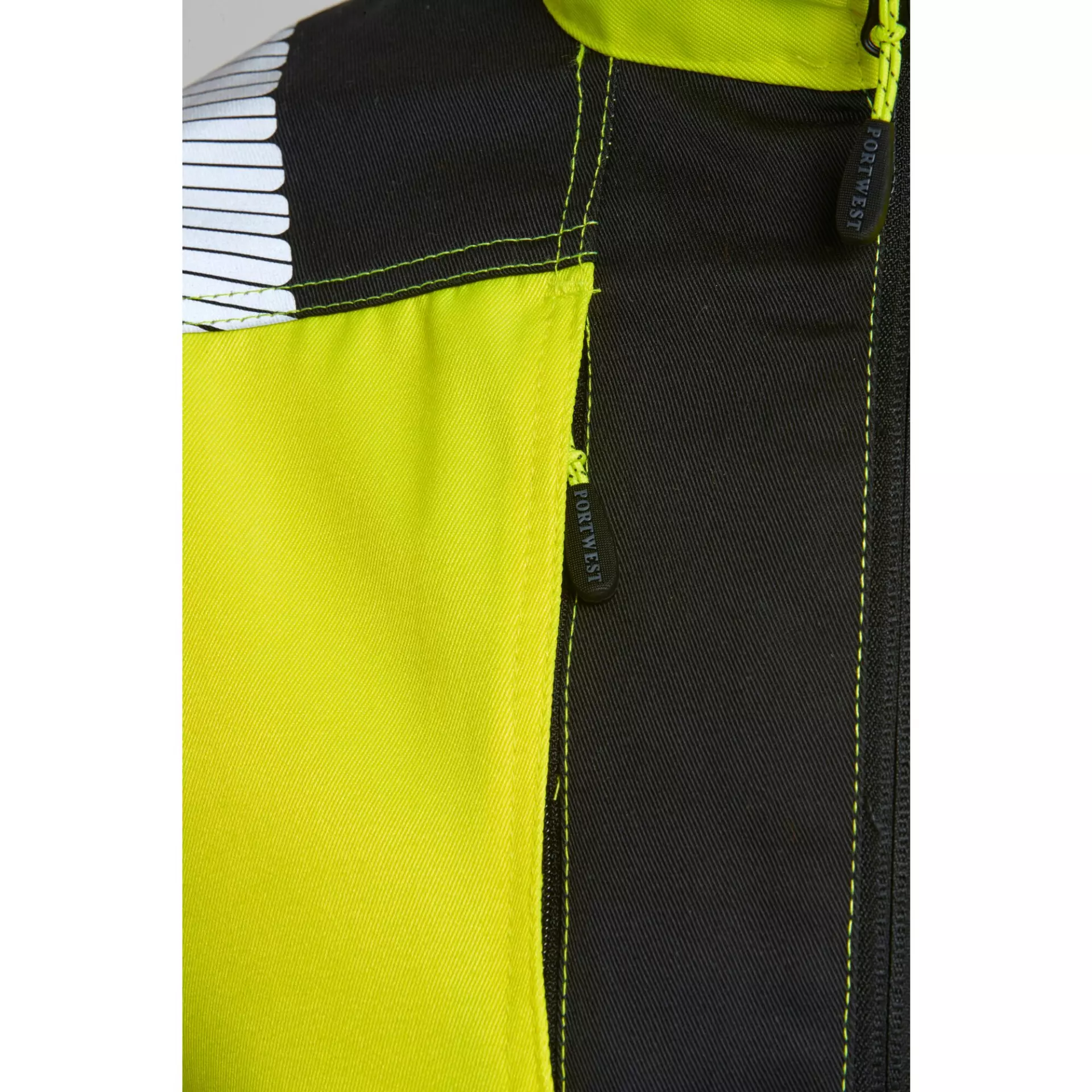 Portwest T500YBR, PW3 Hi-Vis Work Jacket, Yellow/Black, image 4