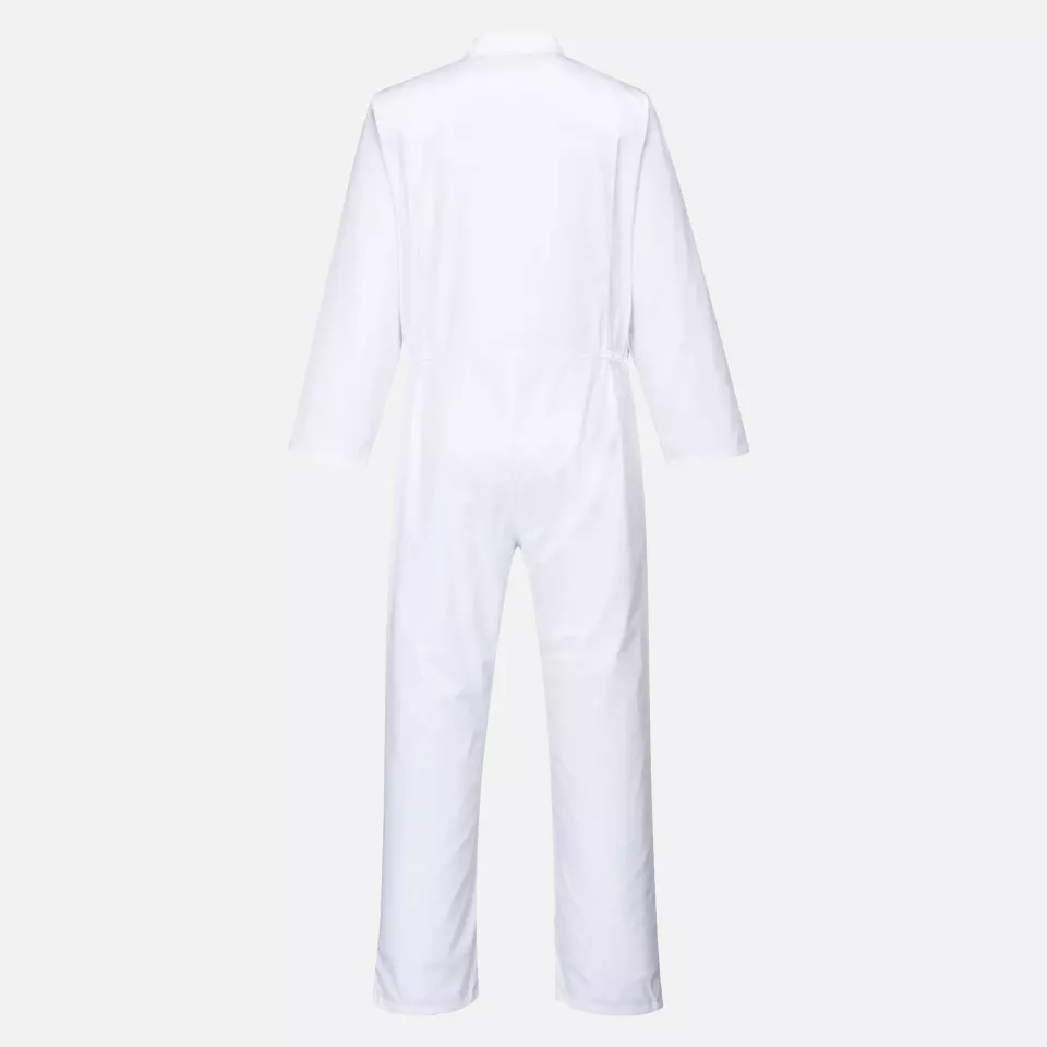 Portwest 2201WHR, Food Industry No Pocket Coverall, White, image 2, gallery thumbnail