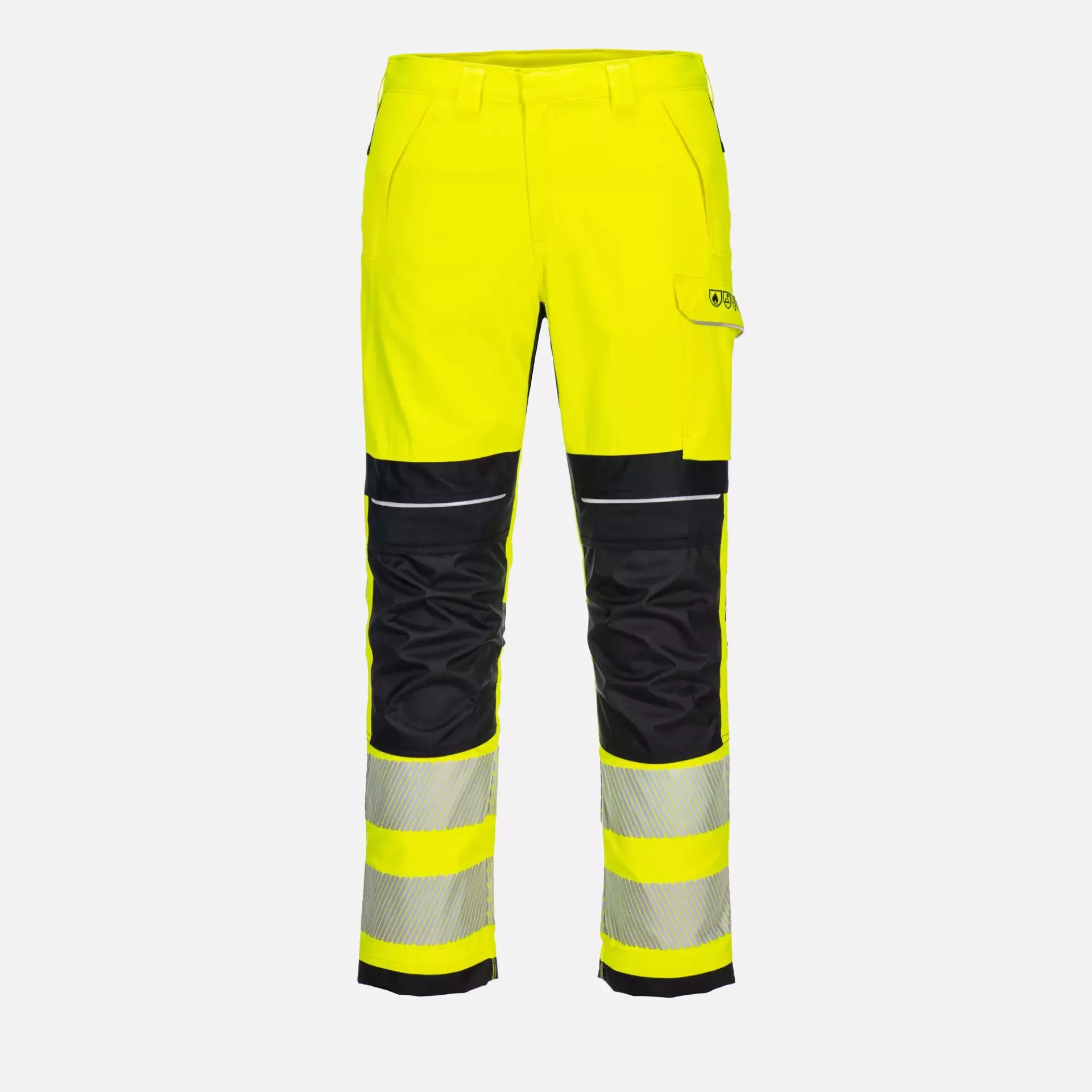 Portwest FR406YBR, PW3 FR Modaflame Hi-Vis Arbeitshose, Gelb/Schwarz, image 1