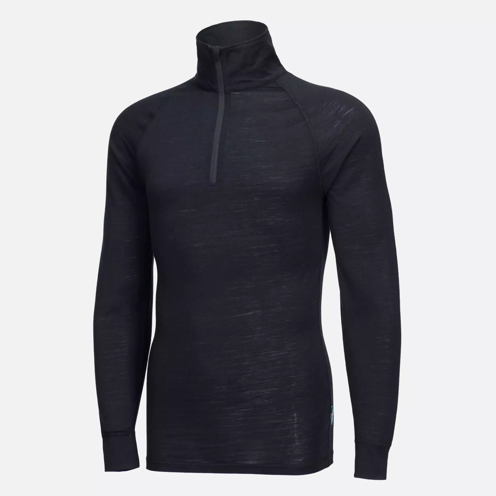 Portwest B184BKR, Merino Wool 1/4 Zip Baselayer Top, Black, image 2