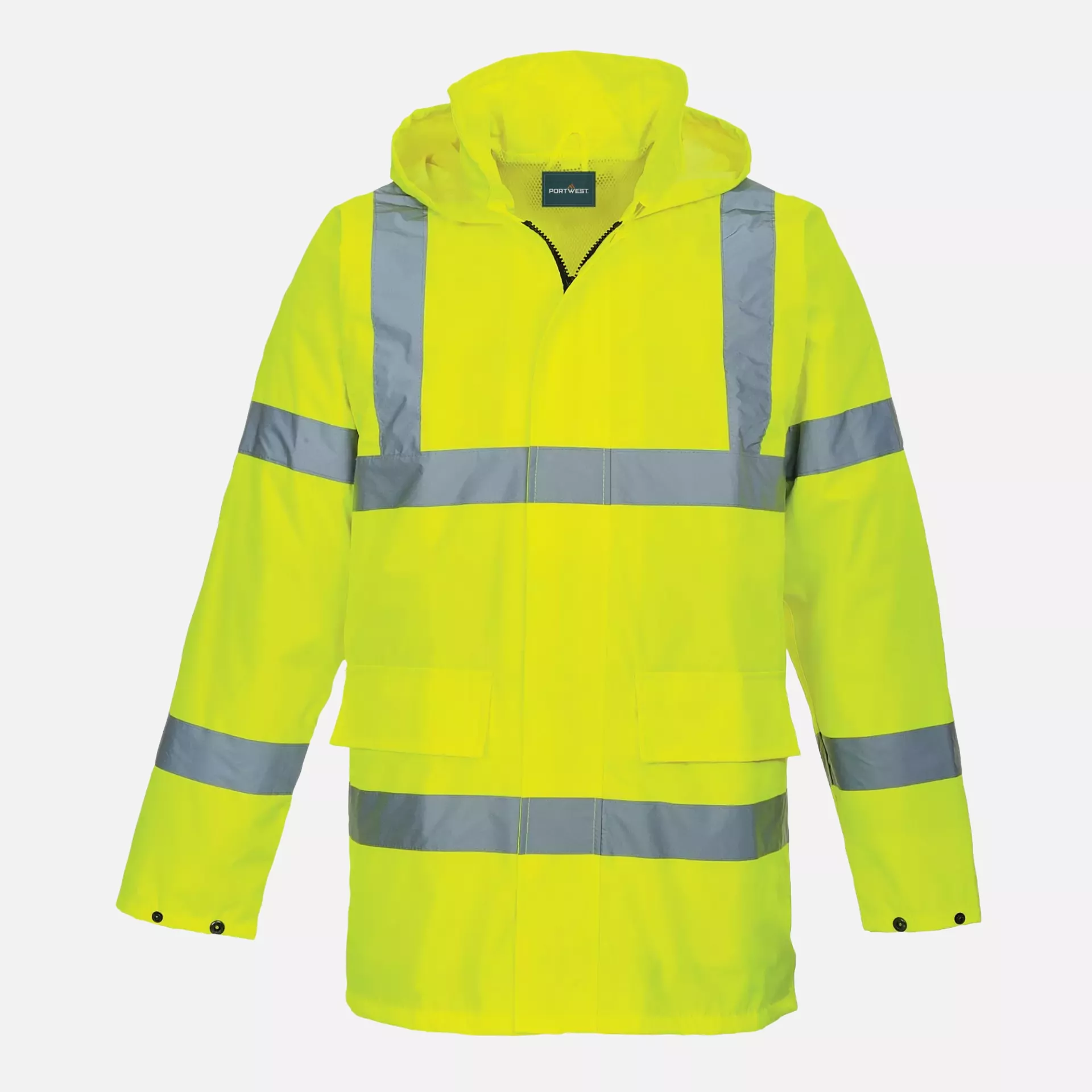 Portwest S160YER, Hi-Vis Rain Lite Traffic Jacket, Yellow, image 1