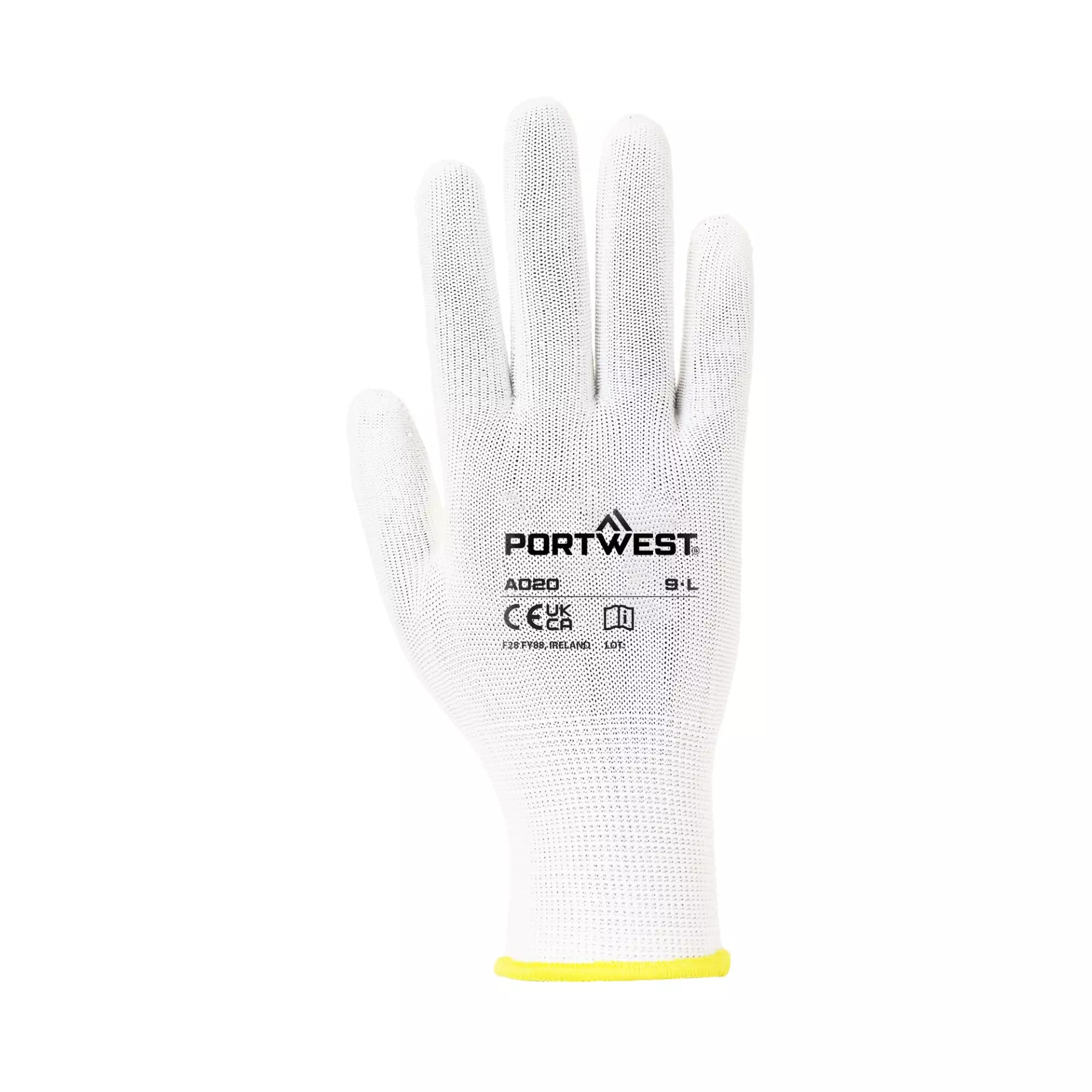 Portwest A020WHR, Assembly Glove, White, image 1