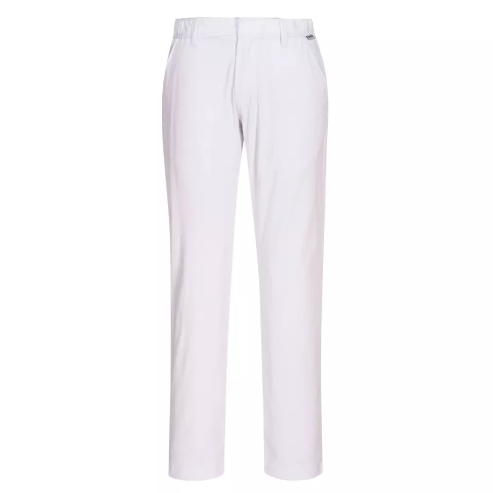 Portwest S232WHR, WX2 Eco Stretch Slim Chino Trousers, White