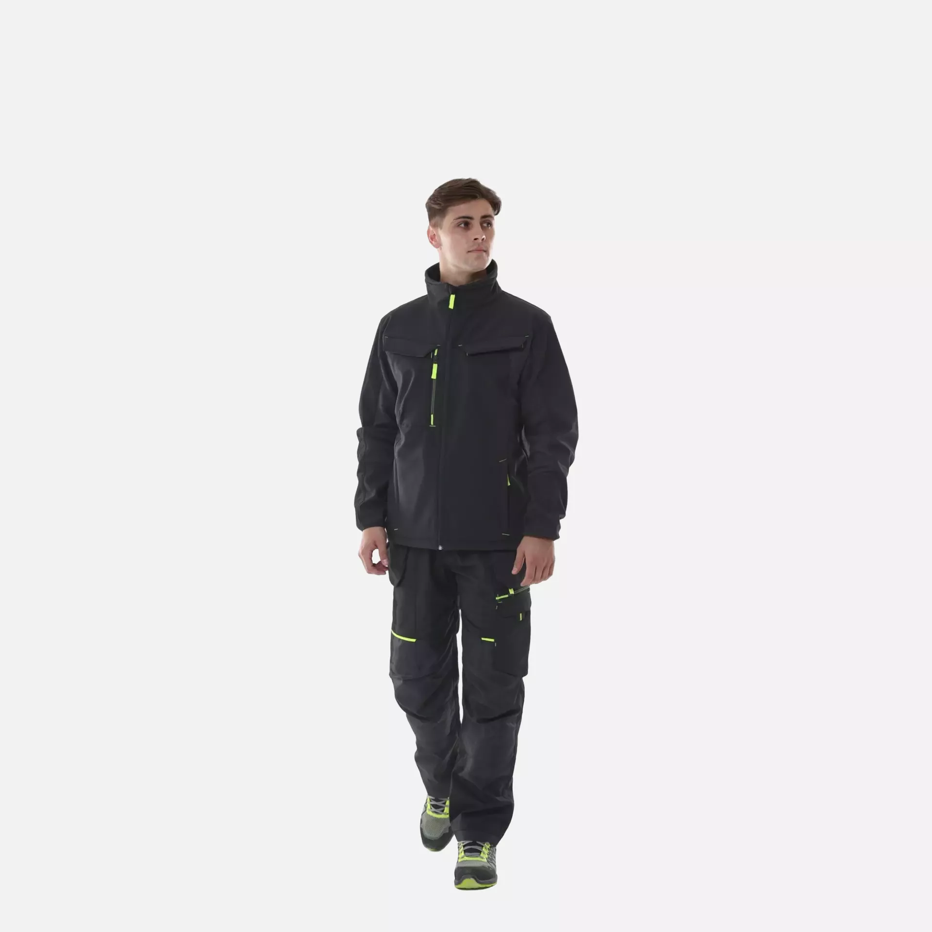 Portwest T753BKR, WX3 Eco Hybrid Softshell (2L), Black, image 3