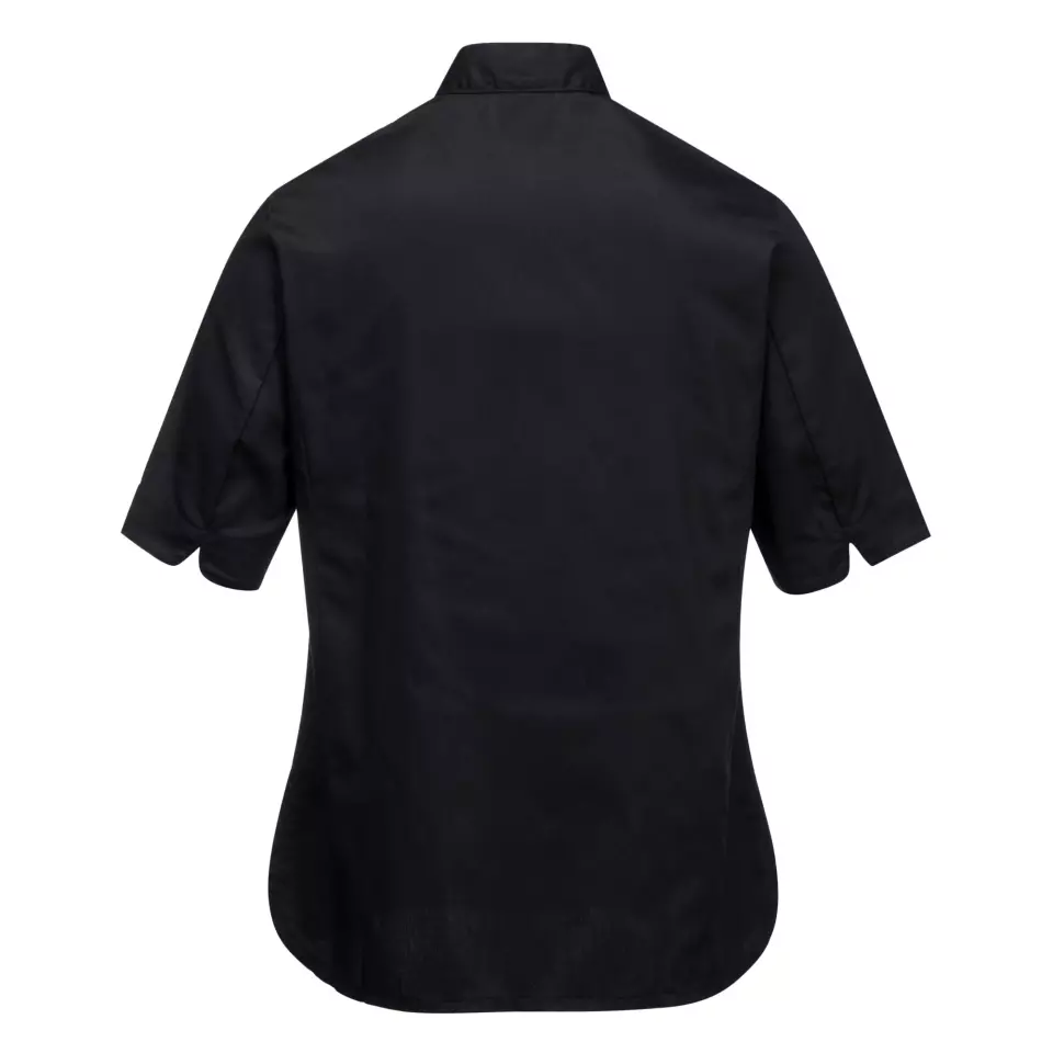 Portwest C737BKR, Rachel Damen-Kochjacke S/S, Schwarz, image 2, gallery thumbnail