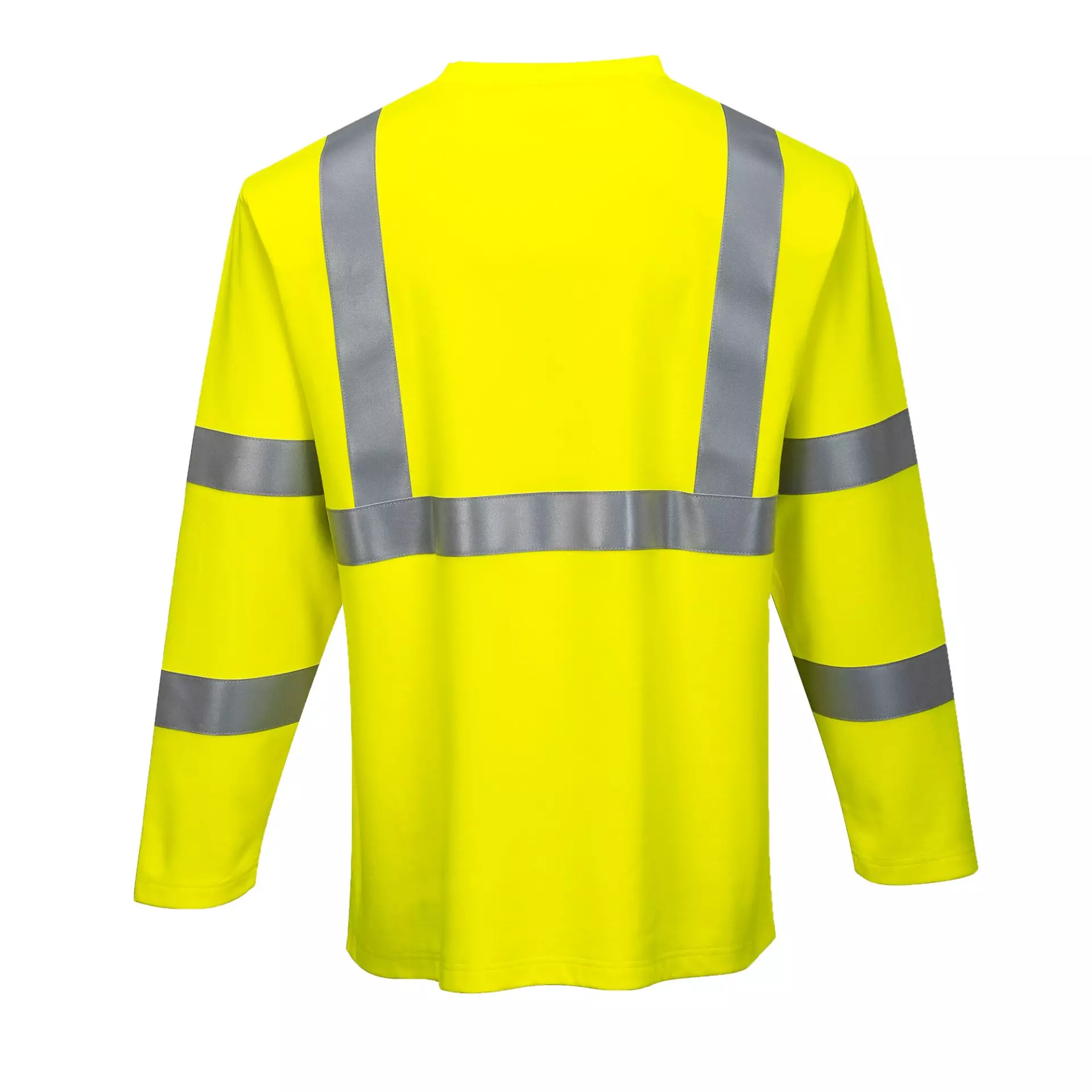 Portwest FR96YER, Modaflame Knit Hi-Vis FR Long Sleeve T-Shirt, Yellow, image 2