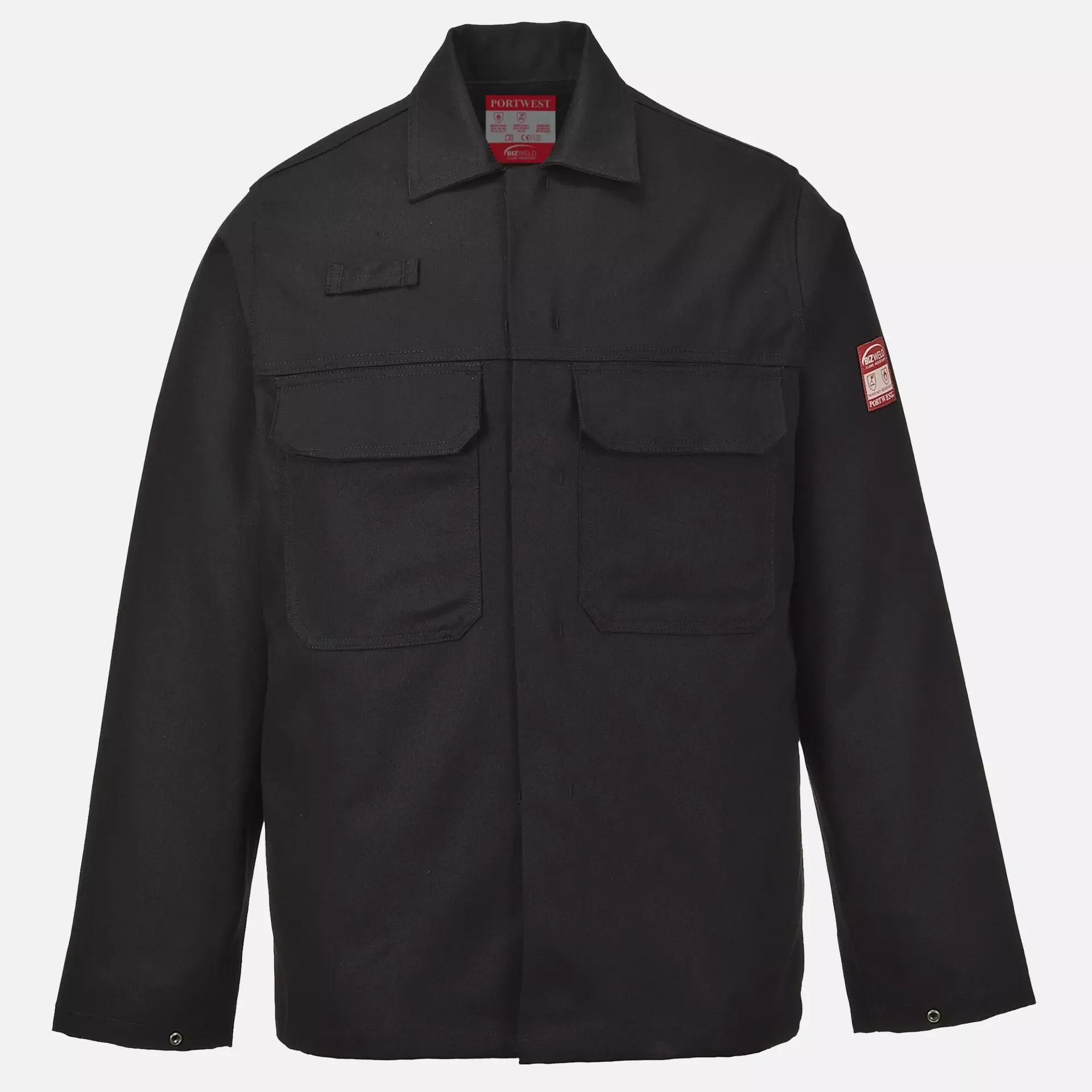 Portwest BIZ2BKR, Bizweld FR Jacket, Black, image 1