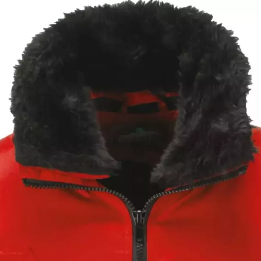 **Herausnehmbares Webpelzfutter und Kragen** bieten vielseitigen Komfort und Wärme, die Sie an wechselnde Wetterbedingungen anpassen können.