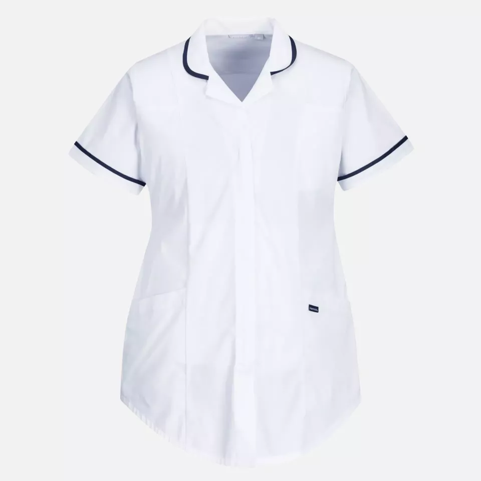 Portwest LW18WHR, Stretch Maternity Tunic, White, image 1, gallery thumbnail