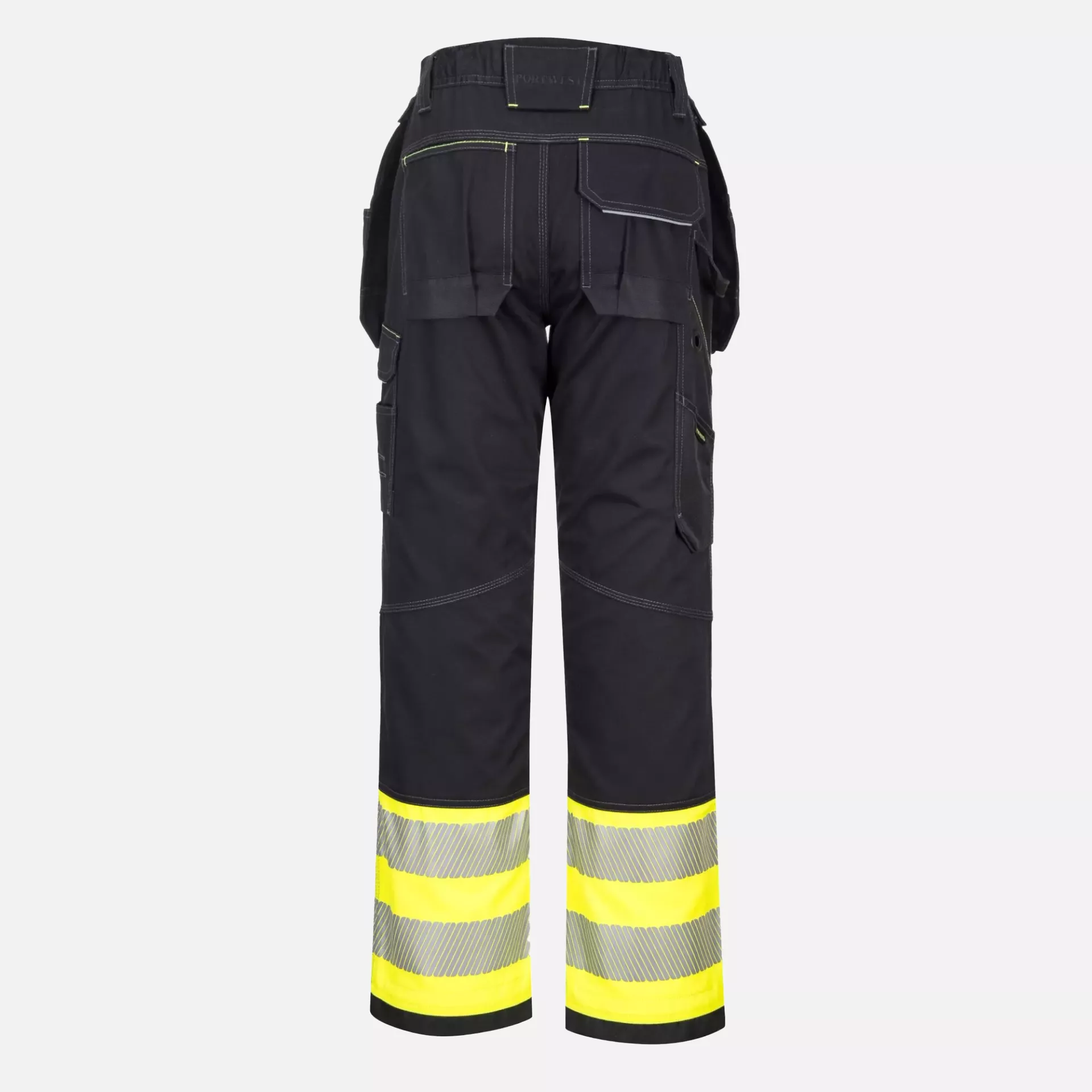 Portwest PW307YBR, PW3 Hi-Vis Klasse 1 Holstertaschenhose, Gelb/Schwarz, image 2