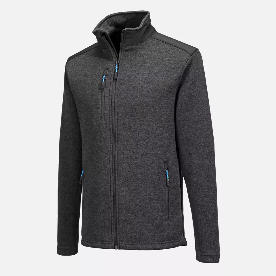 Portwest T830GMR, KX3 Performance Fleece, Grey Marl, image 11, gallery thumbnail