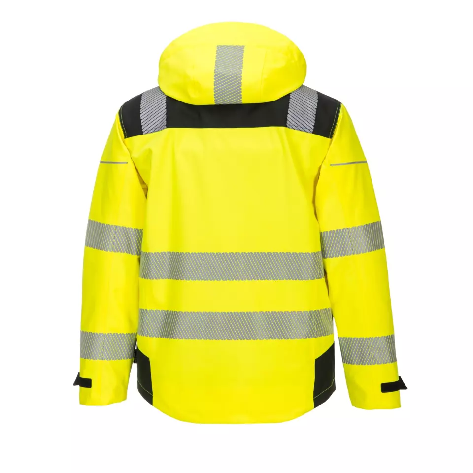Portwest PW360YBR, PW3 Hi-Vis Extreme Rain Jacket, Yellow/Black, image 2, gallery thumbnail