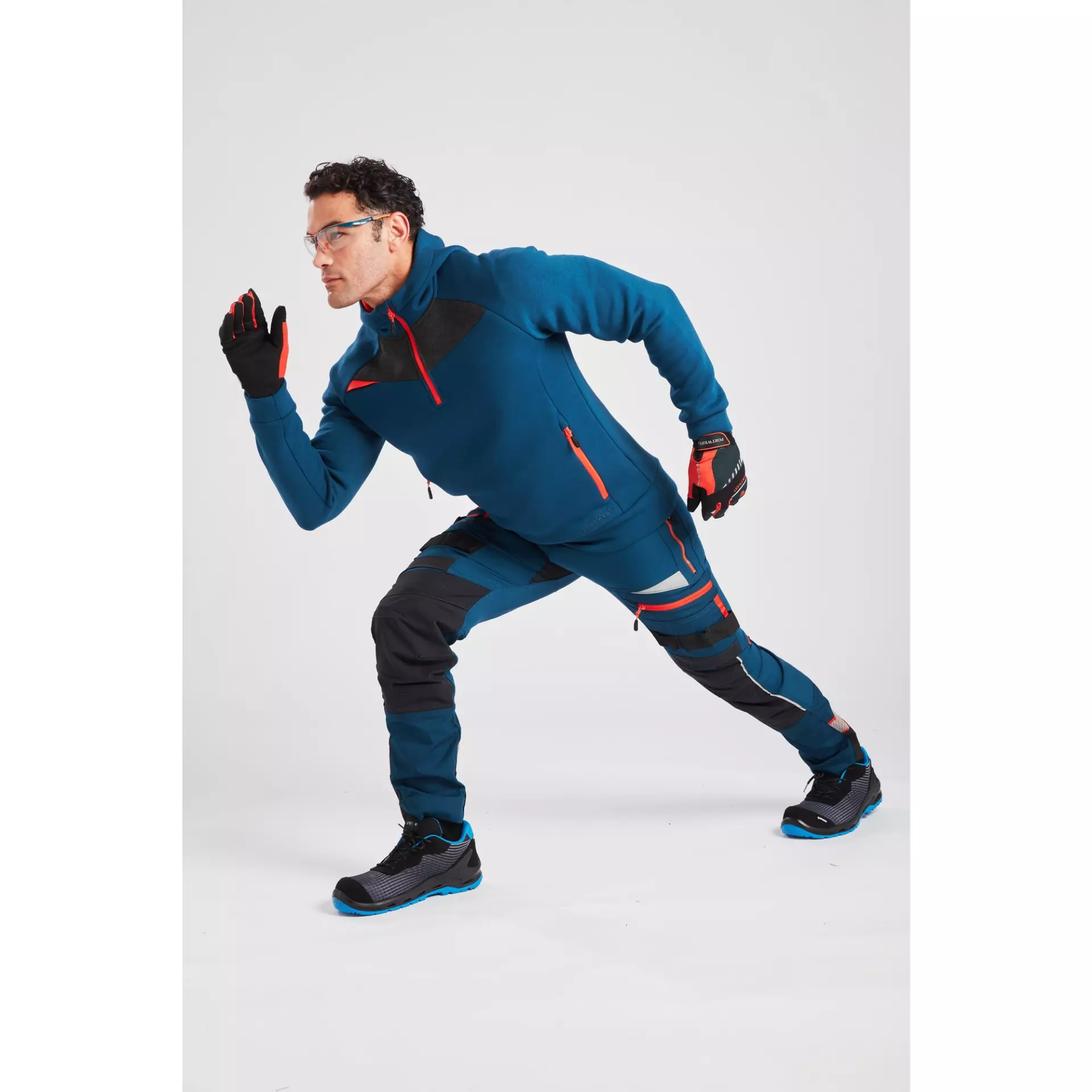 Portwest DX467MBR, DX4 Hoodie mit kurzem Reißverschluss, Metro Blau, image 7