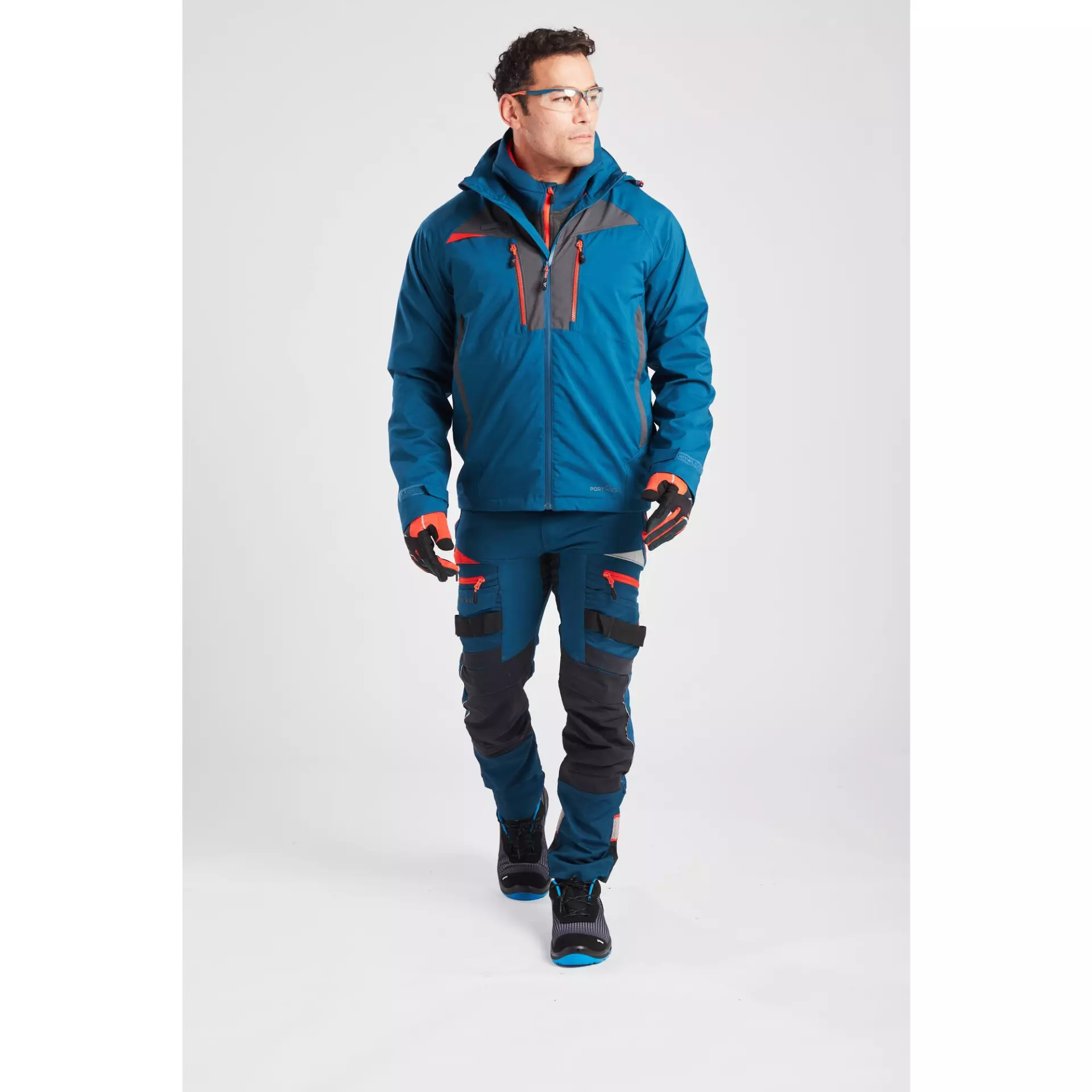 Portwest DX463MBR, DX4 Rain Jacket, Metro Blue, image 6