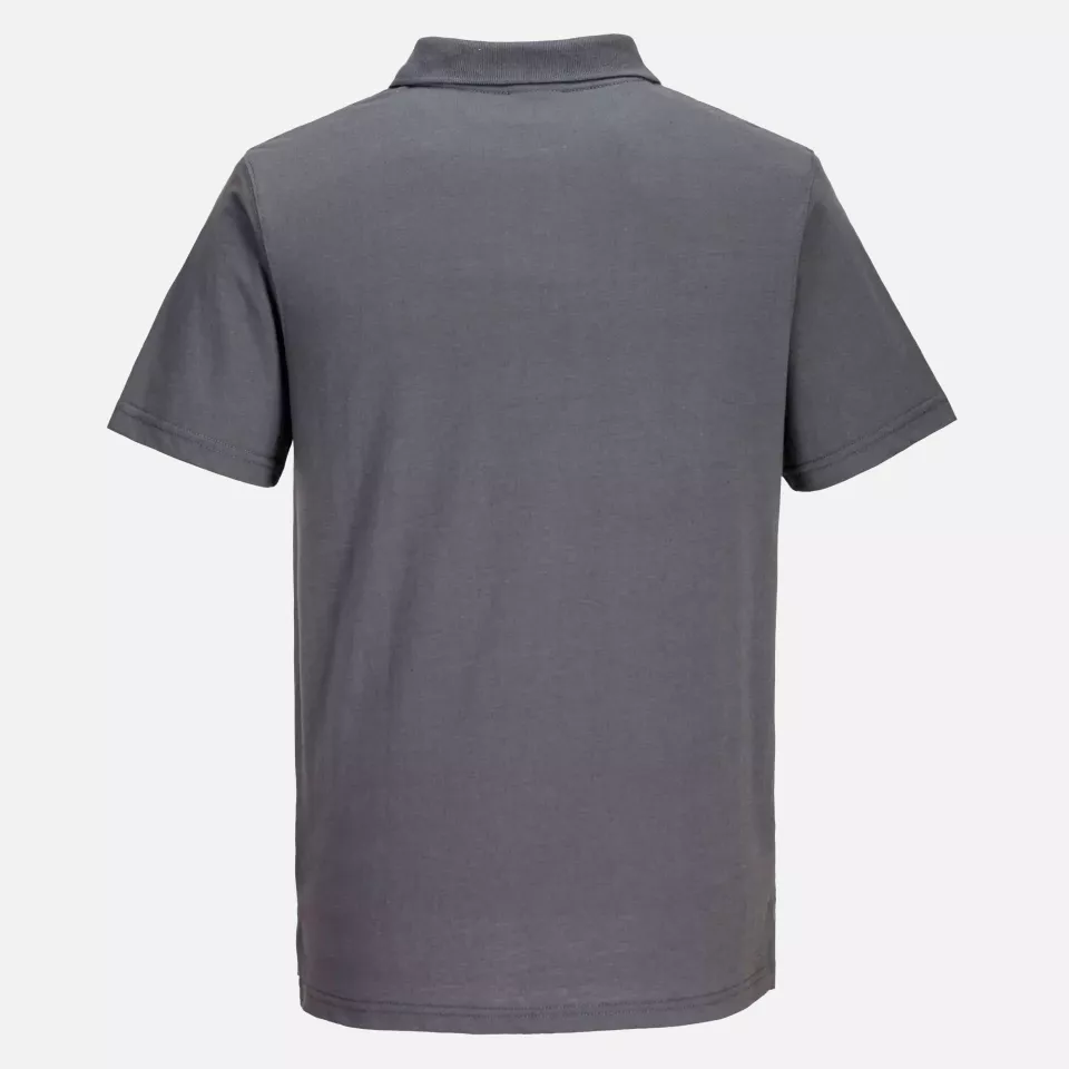 Portwest L210ZOR, Lightweight Jersey Polo Shirt, Zoom Grey, image 2, gallery thumbnail