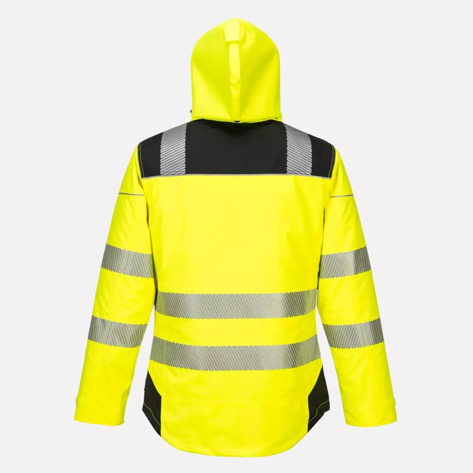 Portwest T400YBR, PW3 Hi-Vis Winterjacke, Gelb/Schwarz, image 2, gallery thumbnail