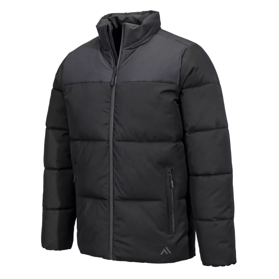 Portwest KX306BKR, KX3 Insulated Baffle Jacket, Black, image 3, gallery thumbnail