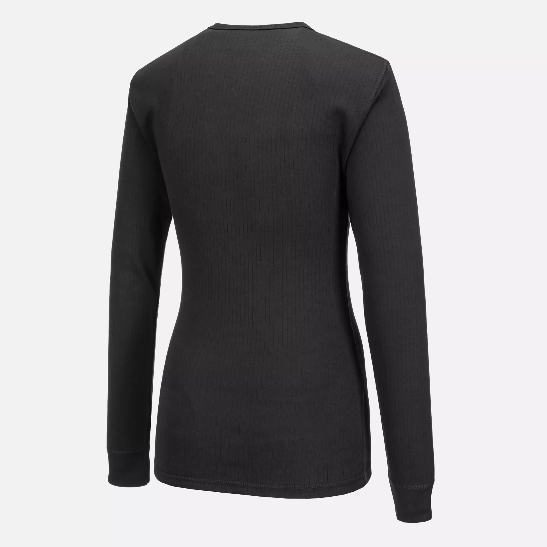 Portwest B126BKR, Women's Thermal T-Shirt Long Sleeve, Black, image 3