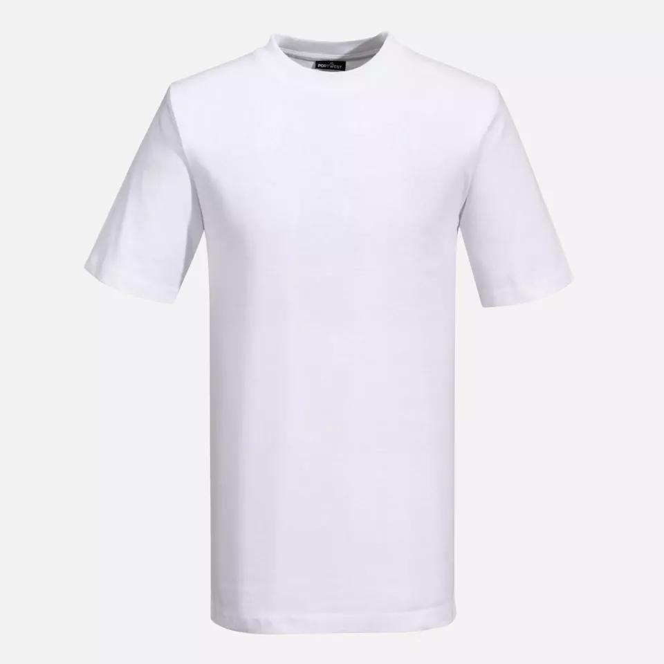 Portwest B195WHR, Turin Premium T-Shirt, White, image 1, gallery thumbnail