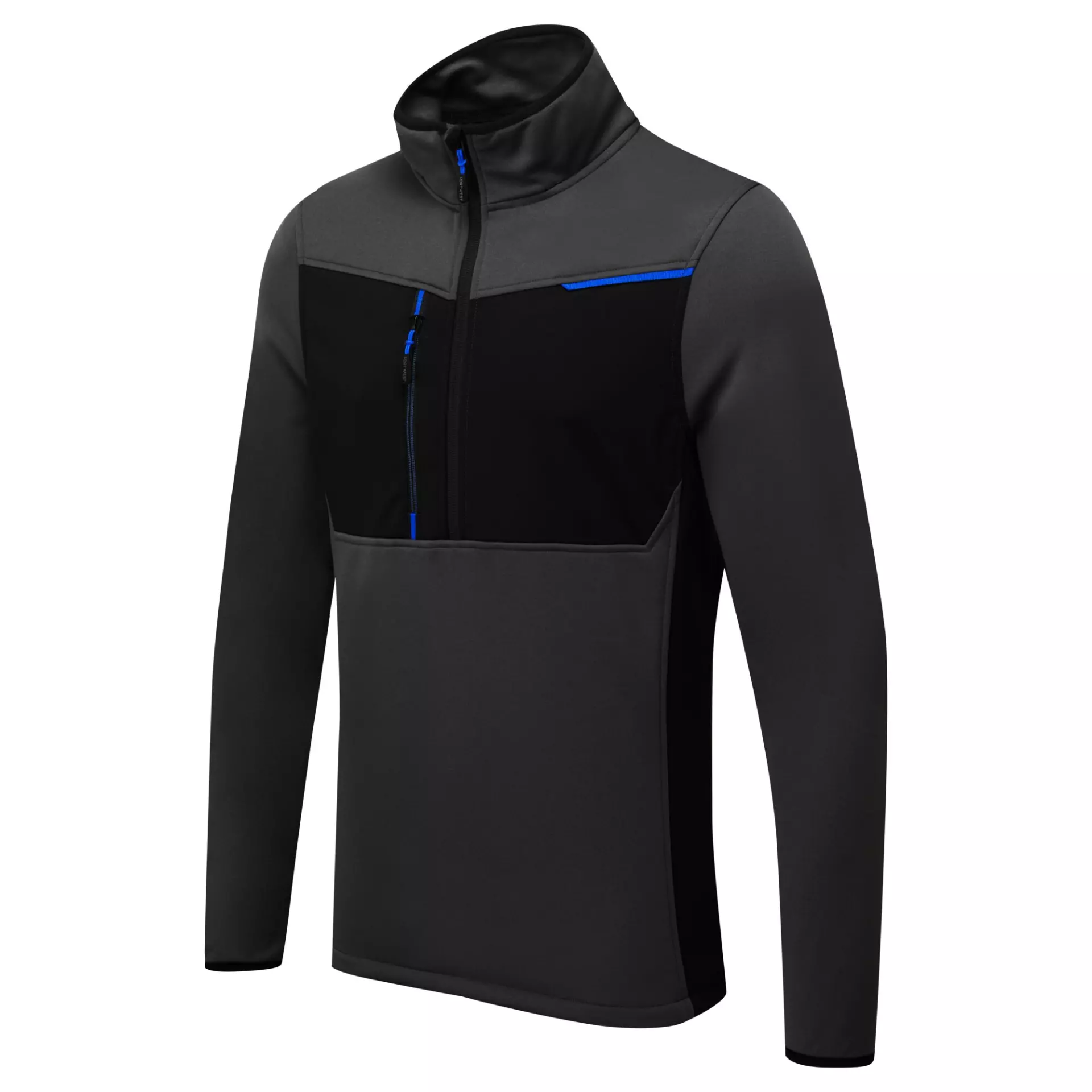Portwest T755MGR, WX3 Half Zip Tech Fleece, Metal Grey, image 2