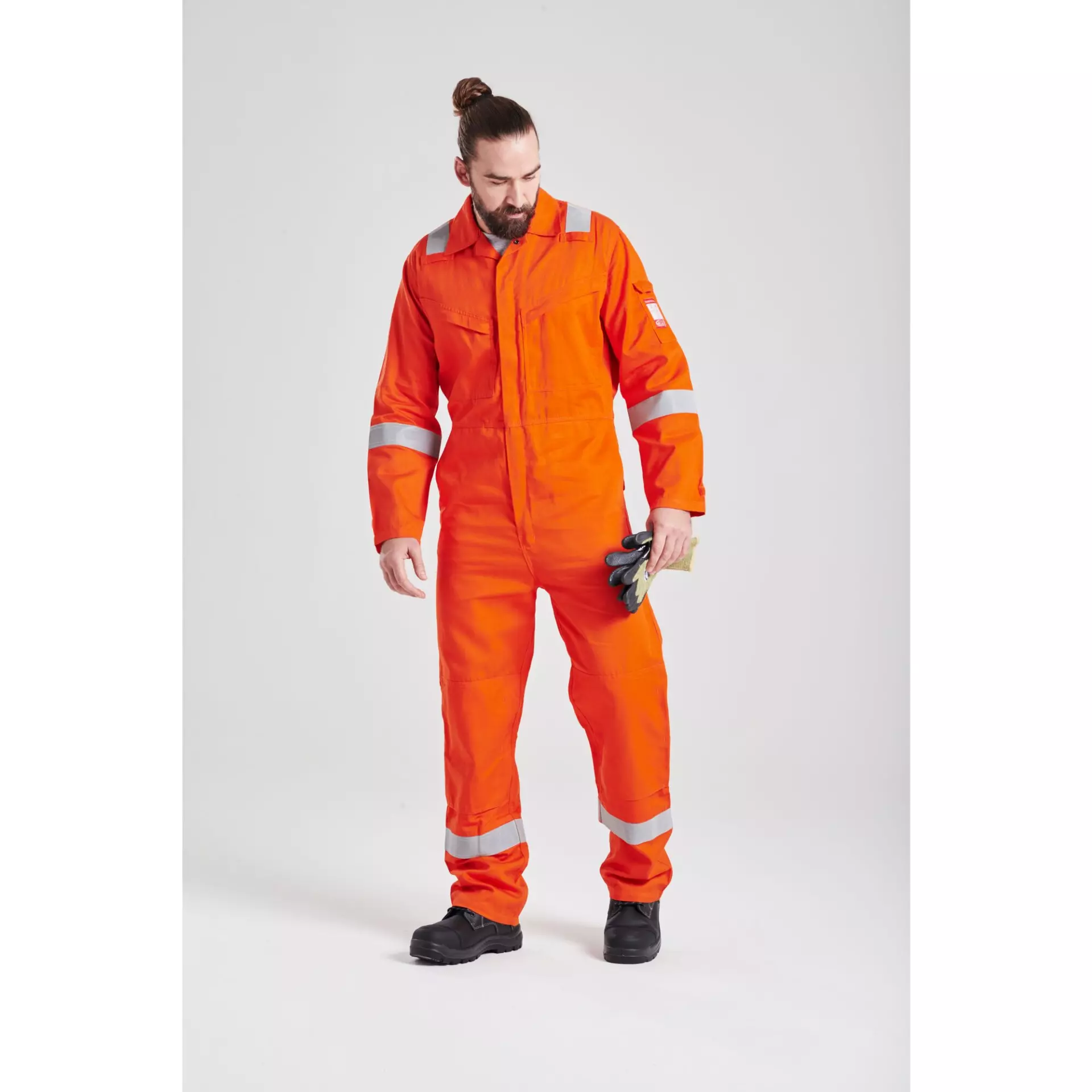 Portwest FR21ORR, Bizflame Work FR Super Lightweight Anti-Static Coverall, Orange, image 3