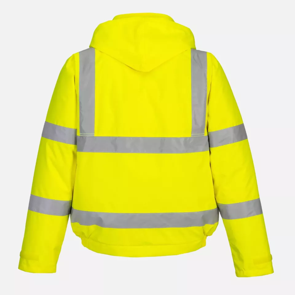 Portwest S463YER, Hi-Vis Winter Bomber Jacket, Yellow, image 7, gallery thumbnail