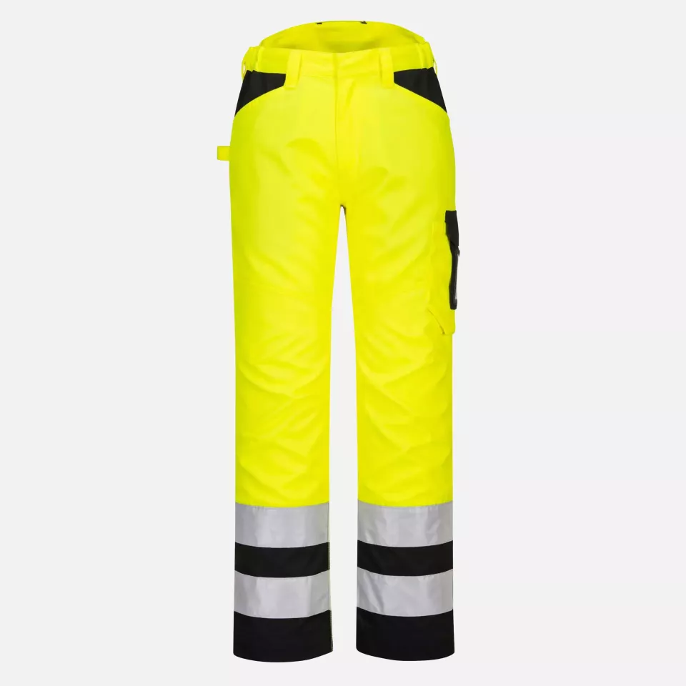 Portwest PW241YBR, PW2 Hi-Vis Service Trousers, Yellow/Black, image 3, gallery thumbnail