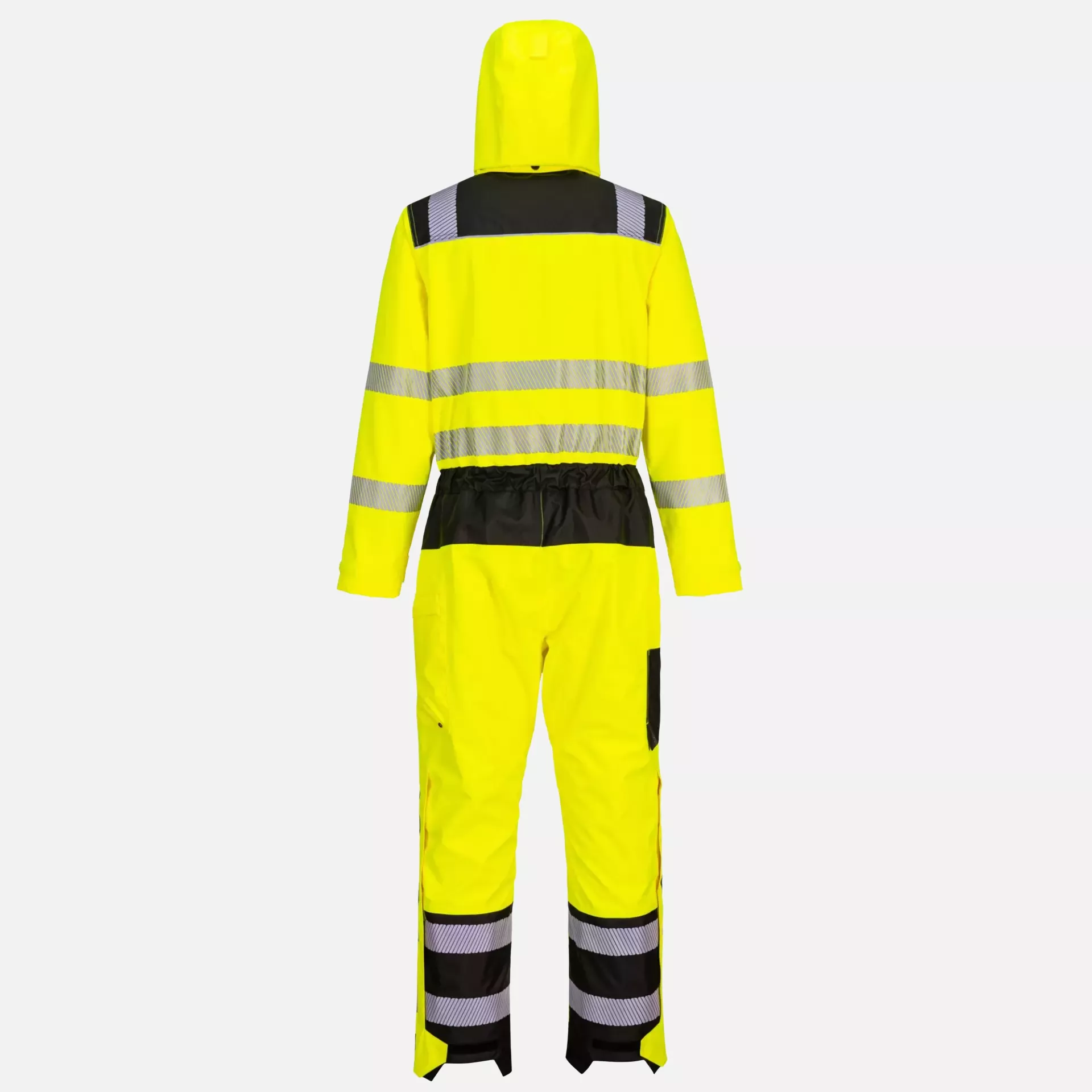 Portwest PW355YBR, PW3 Hi-Vis Rain Coverall, Yellow/Black, image 2