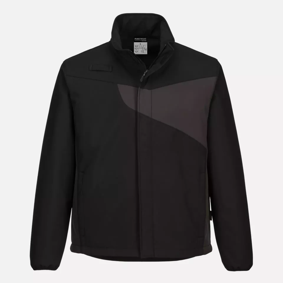 Portwest PW271BZR, PW2 Softshell (2L), Black/Zoom Grey, image 4, gallery thumbnail