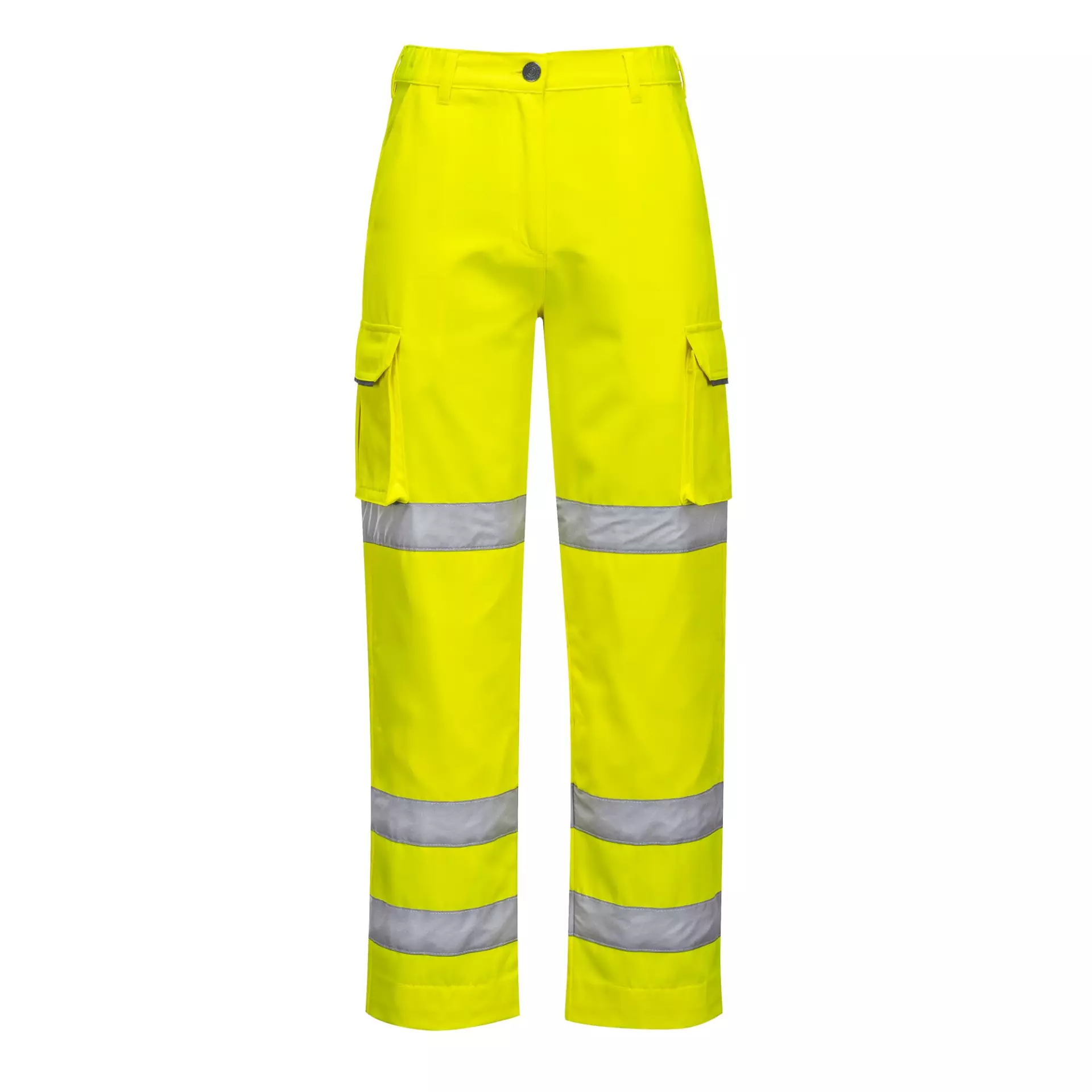 Portwest LW71YER, Hi-Vis Women's Three Band Work Trousers, Yellow, image 1