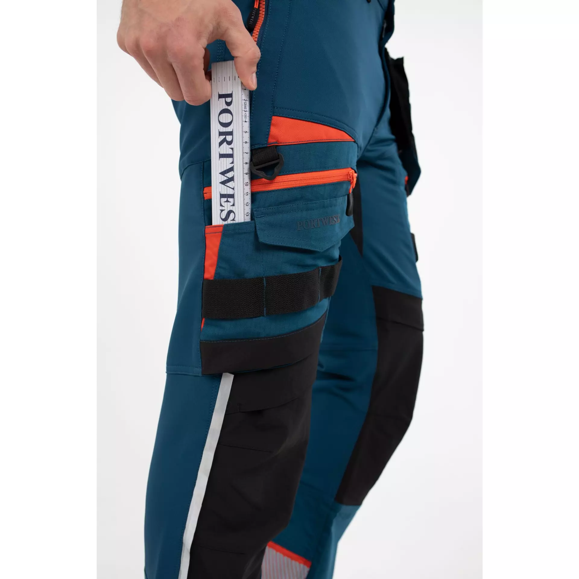 Portwest DX440MBR, DX4 Detachable Holster Pocket Trousers, Metro Blue, image 3